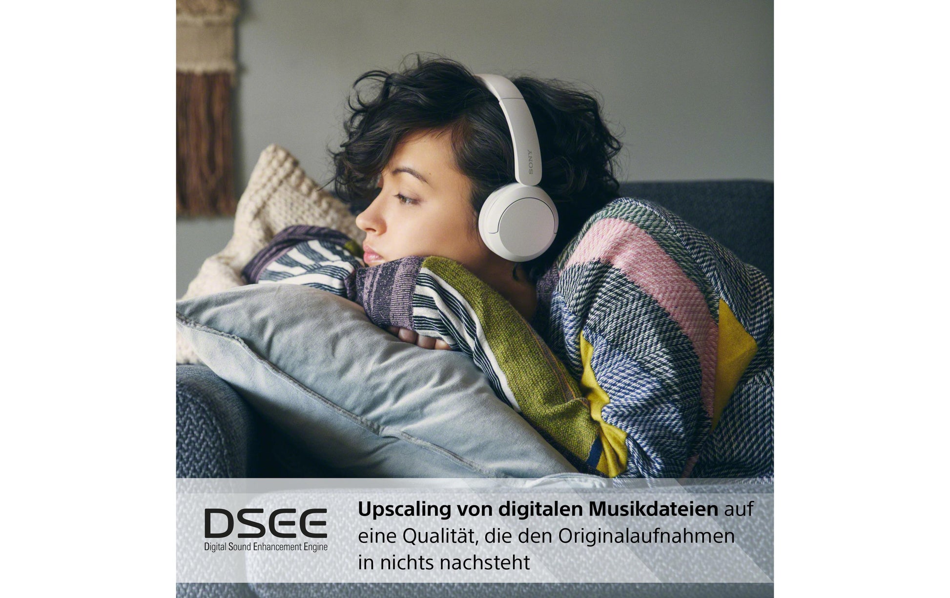 Sony WH-CH520 Over-Ear Kopfhörer – Stereo, BT, Weiss, BT 5.2