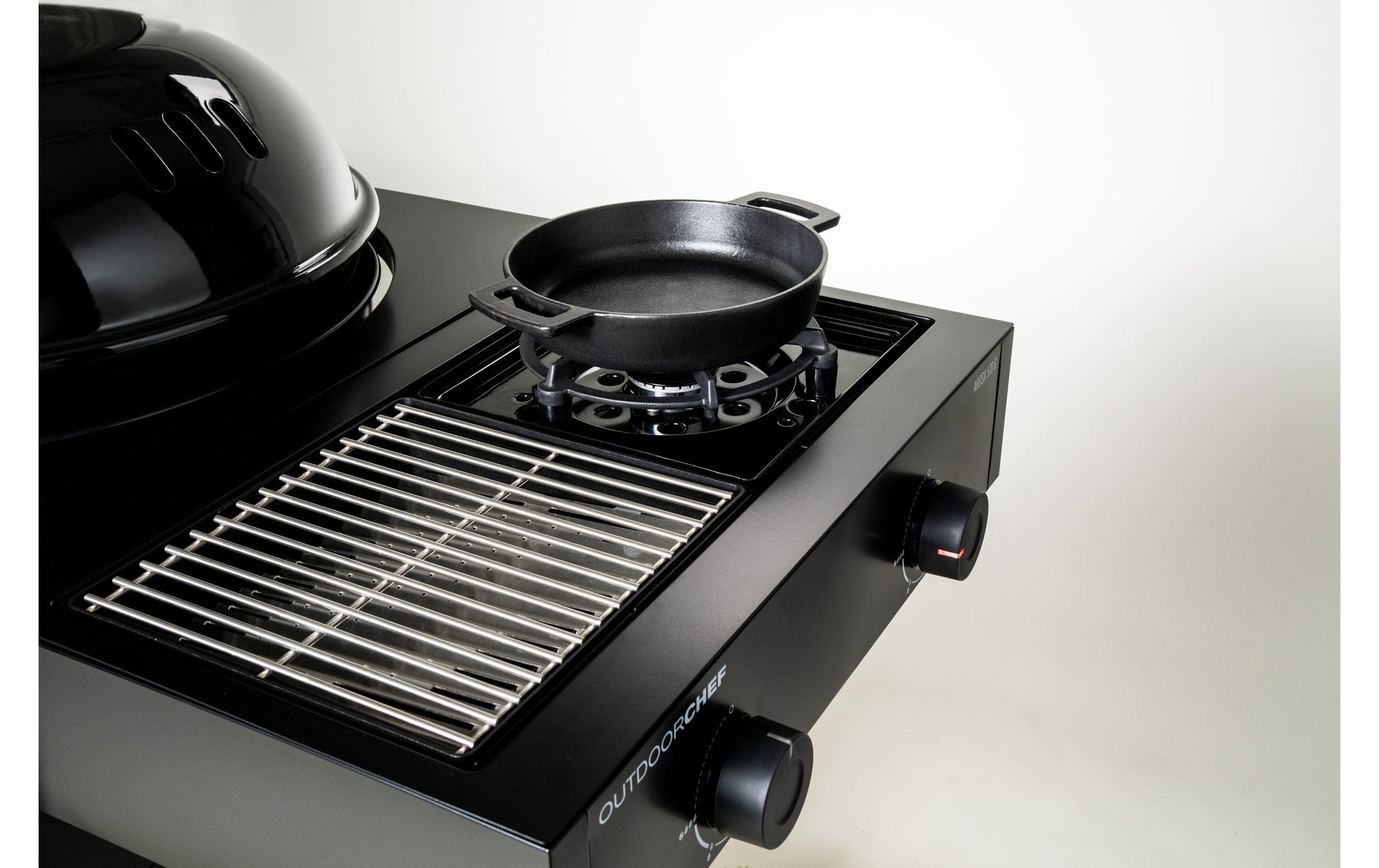 OUTDOORCHEF Kochtopf – 2 l, Ø 28 cm, Gusseisen, Schwarz