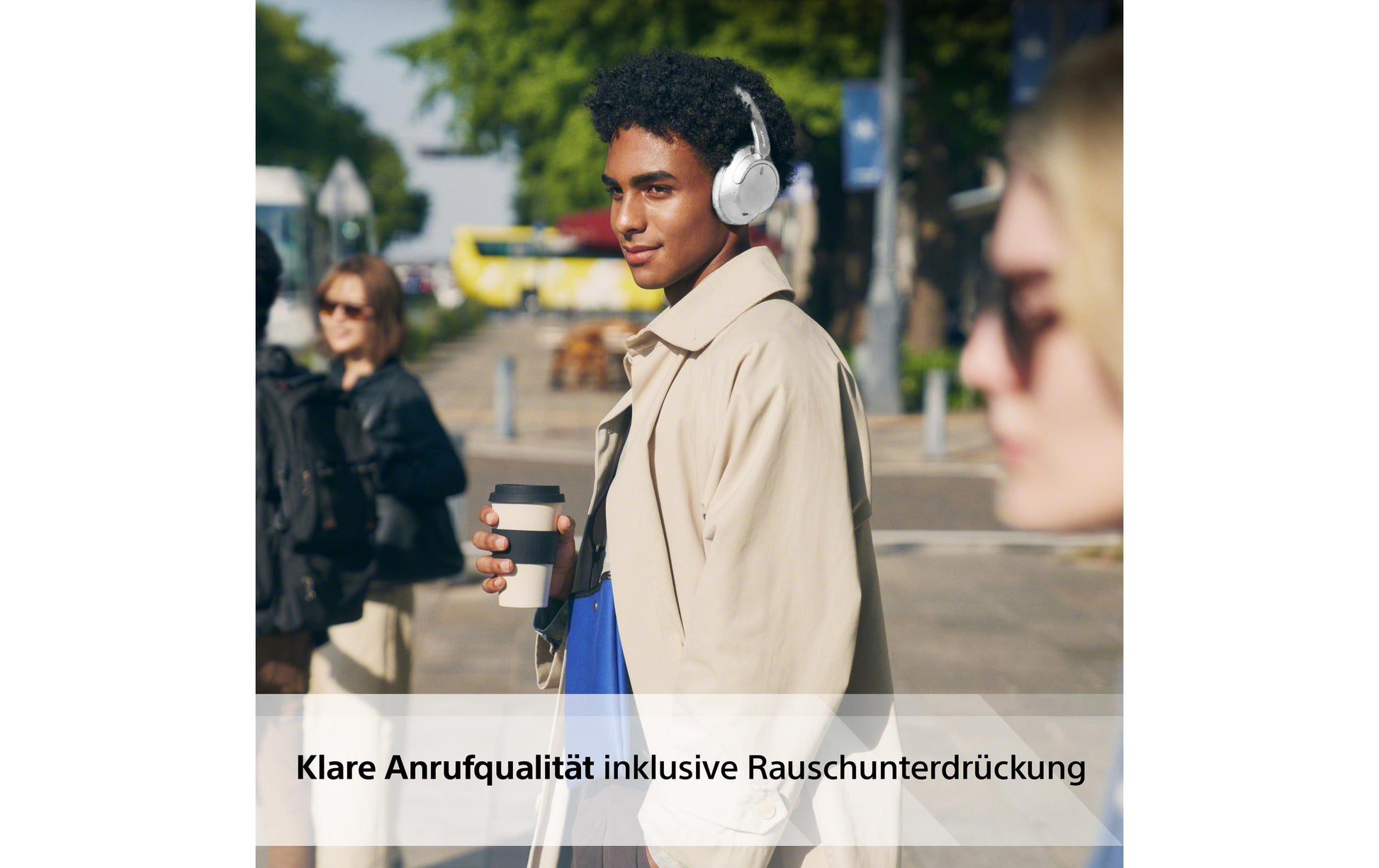 Sony WH-CH720N – Duo Headset – Bluetooth, ANC, USB-C, 3,5 mm – Weiss – bis 50 h