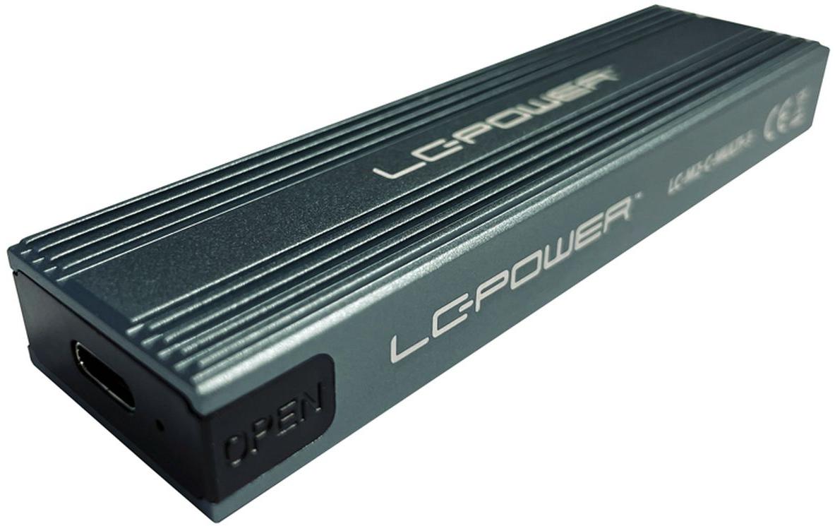 LC-Power LC-M2-C-MULTI-3 – 1-Schacht SSD-Gehäuse – für M.2 (NVMe/SATA)