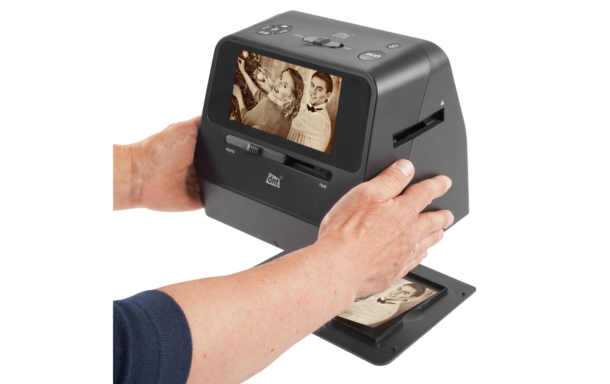 DNT SlideCopy PRO – Dia-/Negativscanner, 10,6 × 15,3 cm, 3200 dpi, HDMI