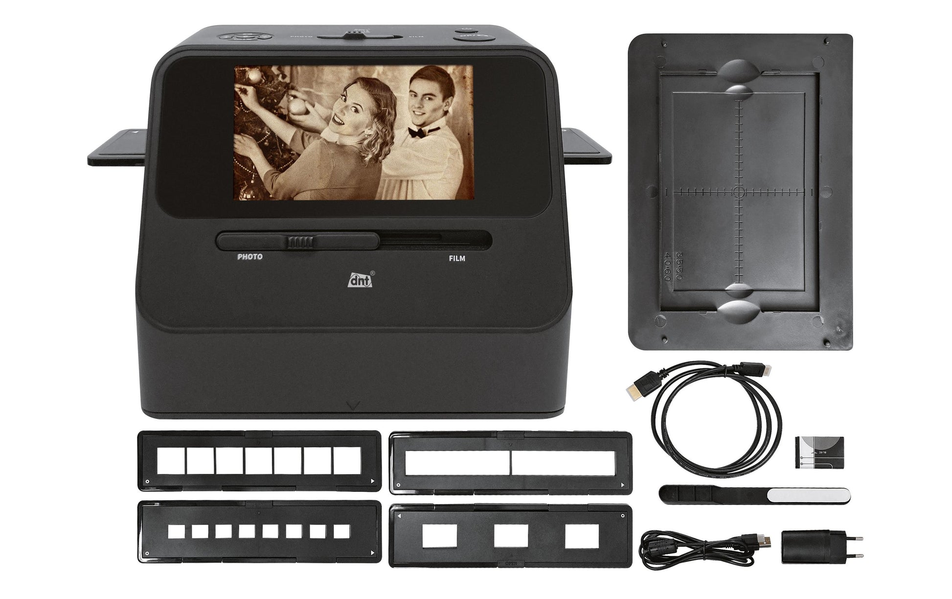 DNT SlideCopy PRO – Dia-/Negativscanner, 10,6 × 15,3 cm, 3200 dpi, HDMI