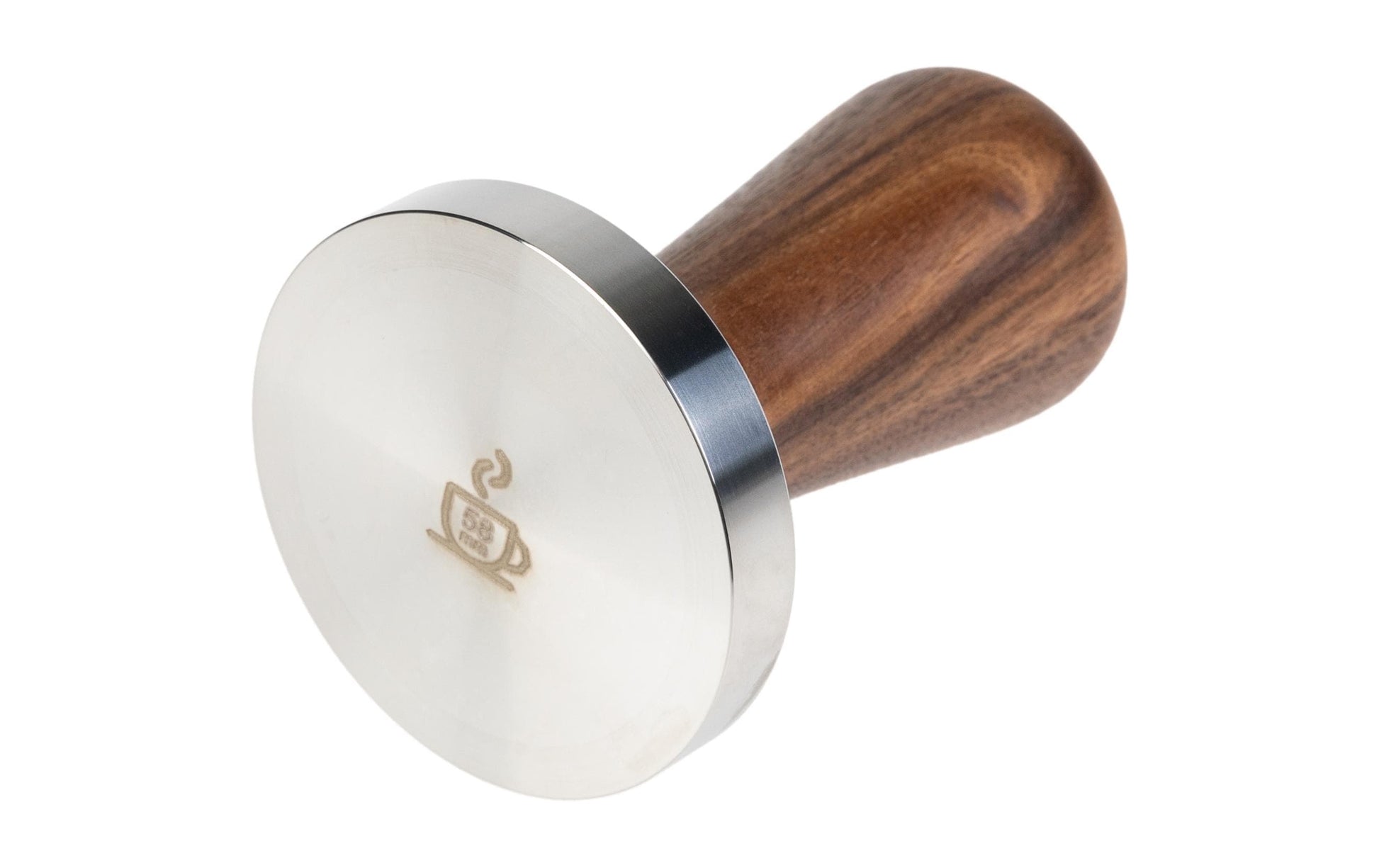 Furber. Furber – Stampfer Ø 5,8 × 5,8 cm, Edelstahl/Walnuss, Dunkelbraun/Silber