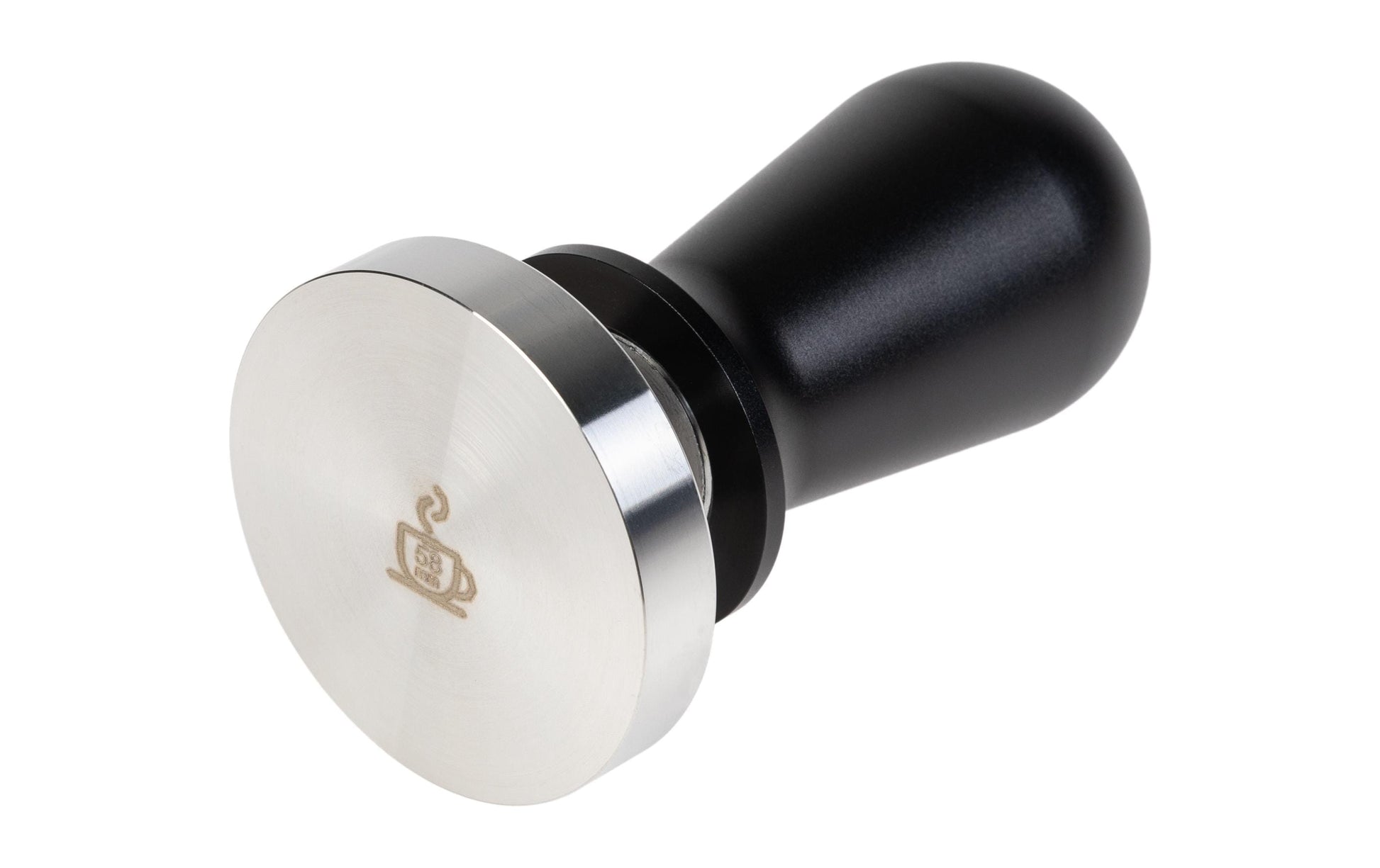 Furber. Furber – Stampfer Feder – Ø 5,8 cm, Edelstahl, Schwarz – für Siebträger