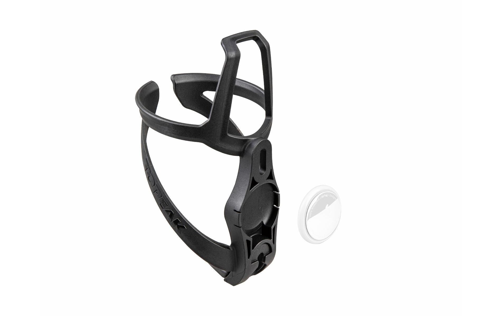 Topeak Flaschenhalter Ninja+ Cage Z – für Apple AirTag – 149 × 78 × 84 mm – schwarz – Polymer – 1 Stk.