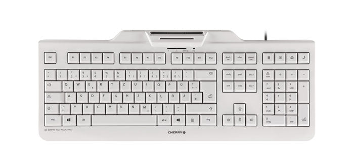 CHERRY KC 1000 SC – Tastatur, kabelgebunden (USB), FR-Layout (FR), Fullsize (mit Ziffernblock) – für Windows