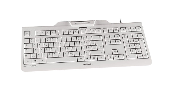 CHERRY KC 1000 SC – Tastatur, kabelgebunden (USB), FR-Layout (FR), Fullsize (mit Ziffernblock) – für Windows