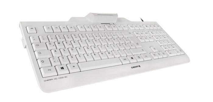 CHERRY KC 1000 SC – Tastatur, kabelgebunden (USB), UK-Layout (EN), Fullsize (mit Ziffernblock) – für Windows