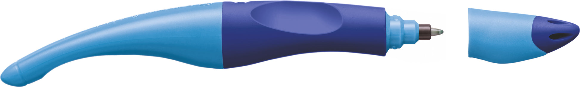 STABILO EASYoriginal Start – Tintenroller mit Kappe, 0,5 mm, Blau, für Linkshänder, 1er Blister