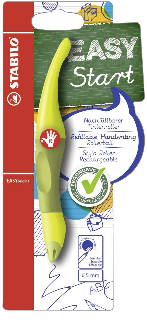 STABILO EASYoriginal Start – Tintenroller, mit Kappe, 0,5 mm, Blau, für Rechtshänder