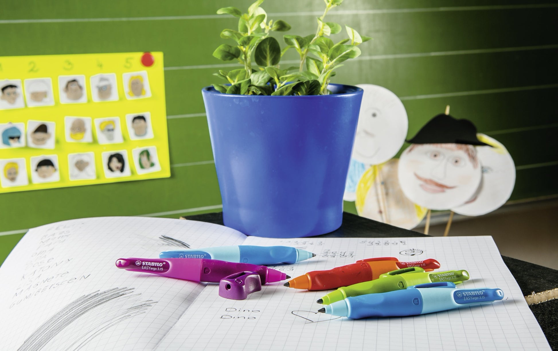 Stabilo EASYergo Start Druckbleistift – 3,15 mm, für Rechtshänder, Hellblau, inkl. Spitzer