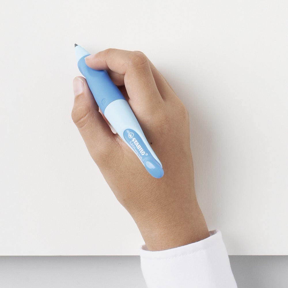 Stabilo EASYergo Start Druckbleistift – 3,15 mm, für Rechtshänder, Hellblau, inkl. Spitzer