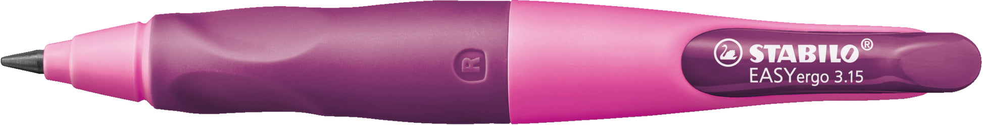 Stabilo EASYergo Start Druckbleistift – 3,15 mm, für Rechtshänder, Hellpink, inkl. Spitzer