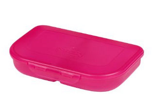 Herlitz Lunchbox 23 × 15,5 × 4 cm, Kunststoff, rosa, für Kinder