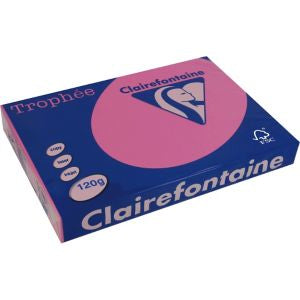 Clairefontaine Kopierpapier – A4, 120 g/m², Eosin – für Inkjet/Laser/Kopierer – FSC, EU Ecolabel – 250 Blatt