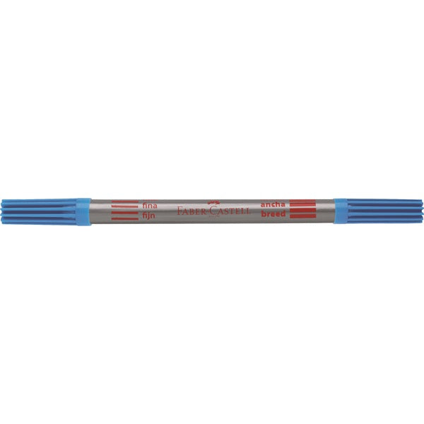 Faber-Castell Doppelfasermaler Filzstift, Doppelspitze – Kombi, wasservermalbar, 10 Farben