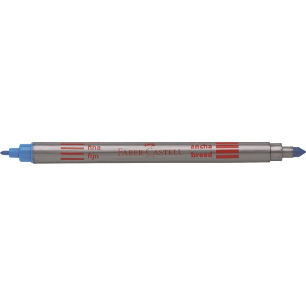 Faber-Castell Doppelfasermaler Filzstift, Doppelspitze – Kombi, wasservermalbar, 10 Farben
