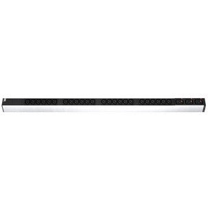 Bachmann ALU Steckdosenleiste – Rack-PDU, 1U horizontal, einphasig, 24× IEC C13 + 3× IEC C19, 16 A, 3 m