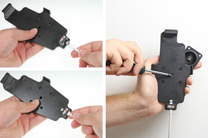 Brodit Auto-Halterung mit Kabelbefestigung – für iPhone 6 Plus, iPhone 6S Plus – Schwarz, Acetal