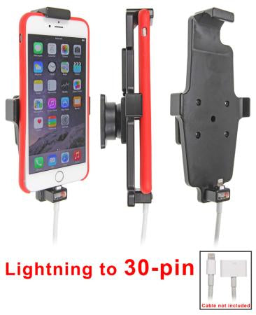 Brodit Auto-Halterung mit Kabelbefestigung – für iPhone 6 Plus, iPhone 6S Plus – Schwarz, Acetal