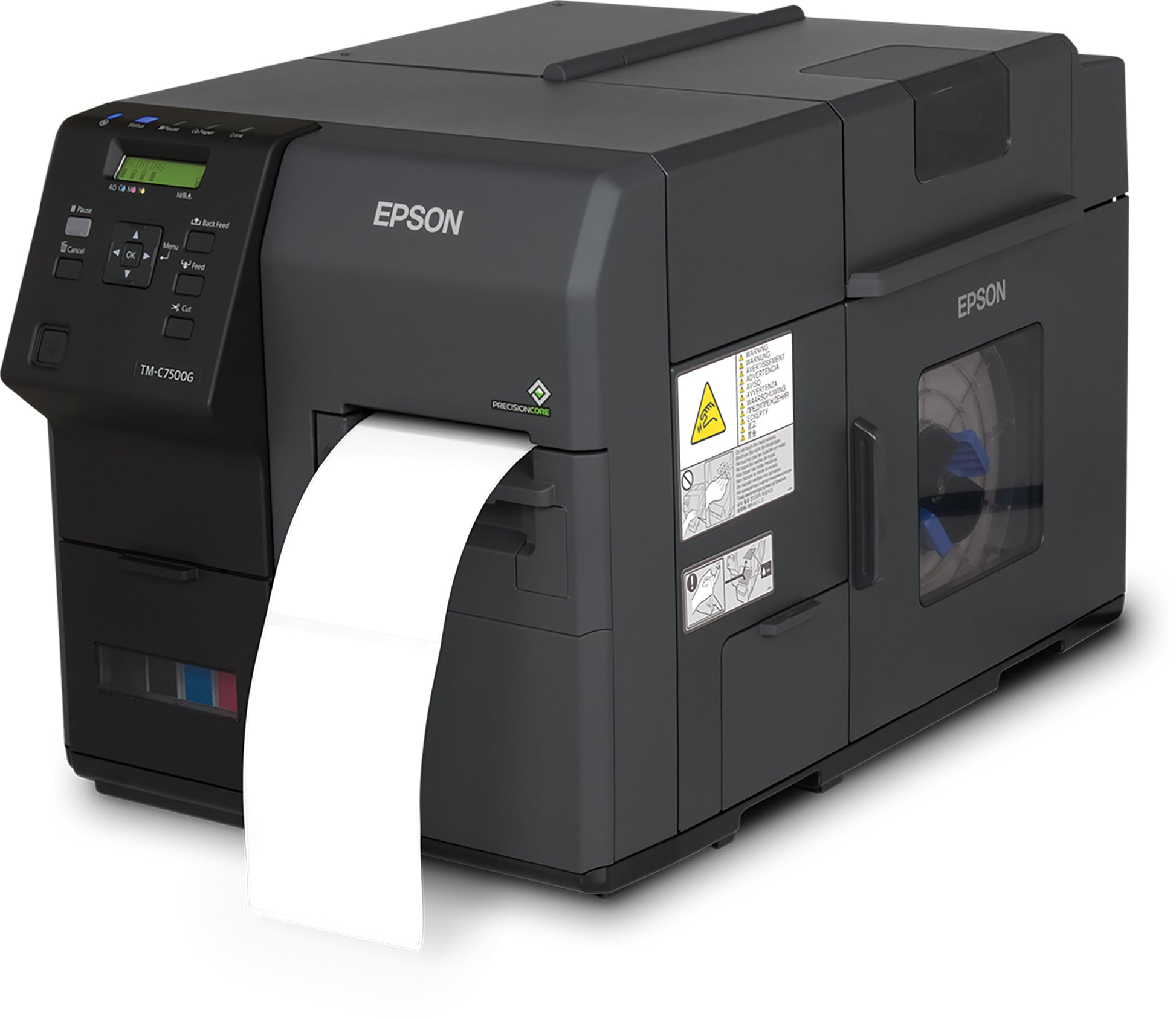 Epson ColorWorks C7500G – Farbetikettendrucker, Tintenstrahl, 600 × 1200 dpi, USB, für Etiketten bis 50 mm