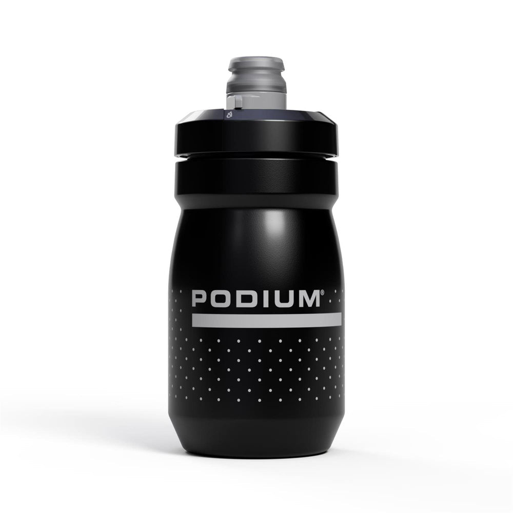 CamelBak Podium Trinkflasche 440 ml – Polypropylen (PP), Sportdeckel, Schwarz