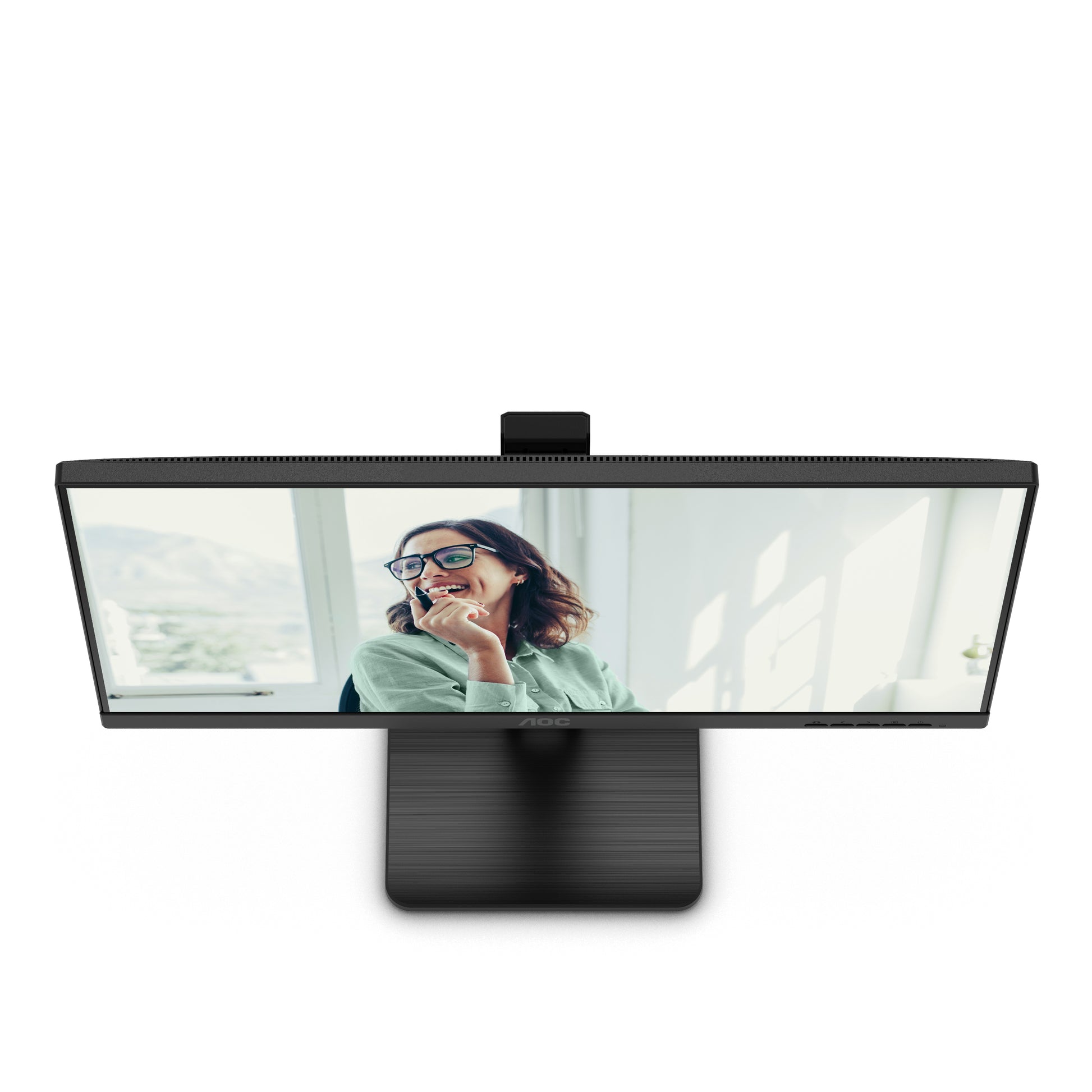 AOC Monitor, 27", IPS, 75 Hz, 350 cd/m², USB-C, Daisy Chain, USB-Hub, VESA 100 × 100, Schwarz
