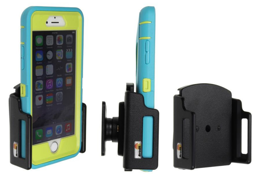 Brodit Auto-Halterung, passiv, neigbar – für iPhone 6/6S – Schwarz, Kunststoff
