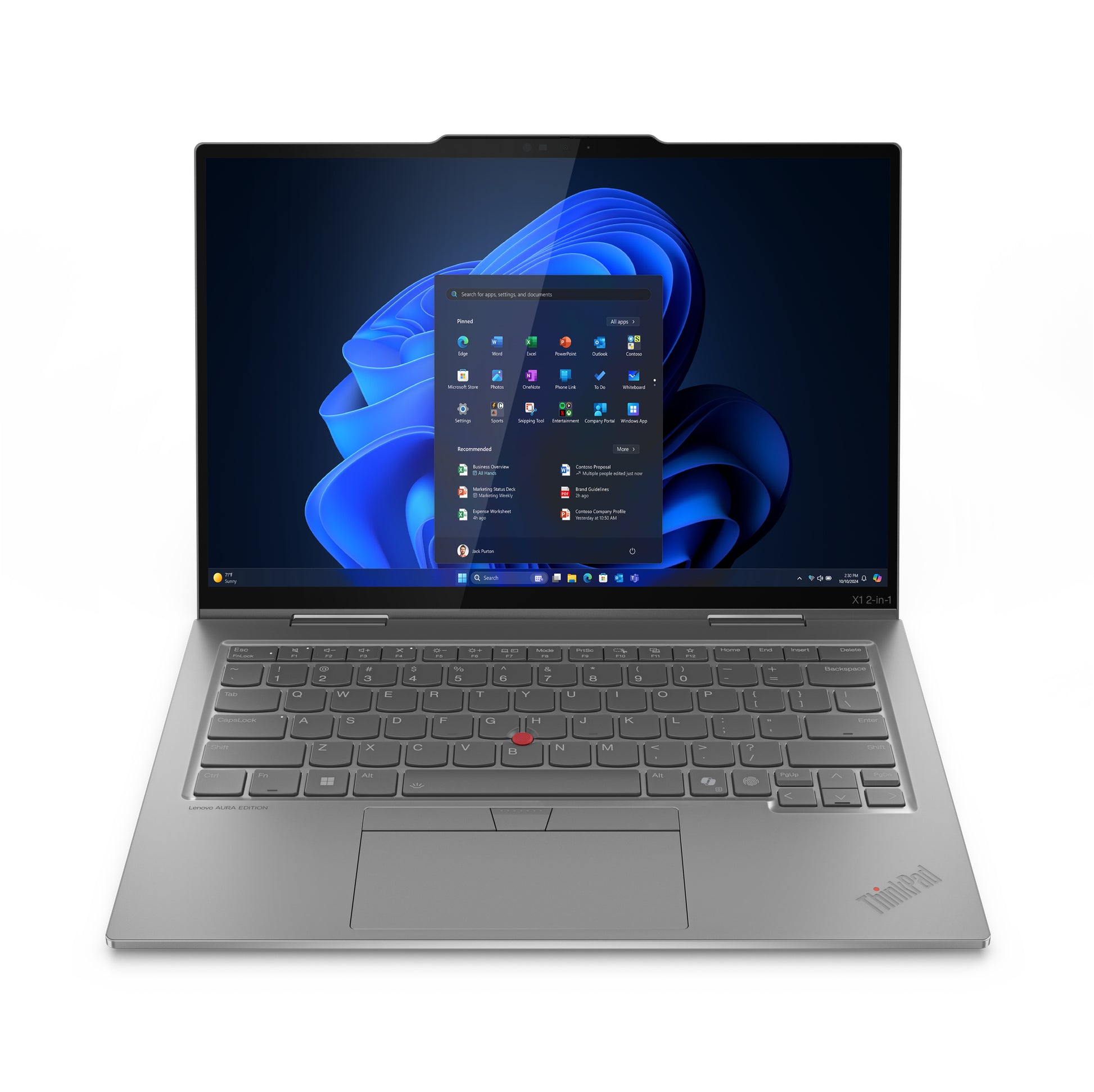 Lenovo ThinkPad X1 2-in-1 Gen 10 – Windows 11 Pro, Tastaturlayout QWERTZ (CH)