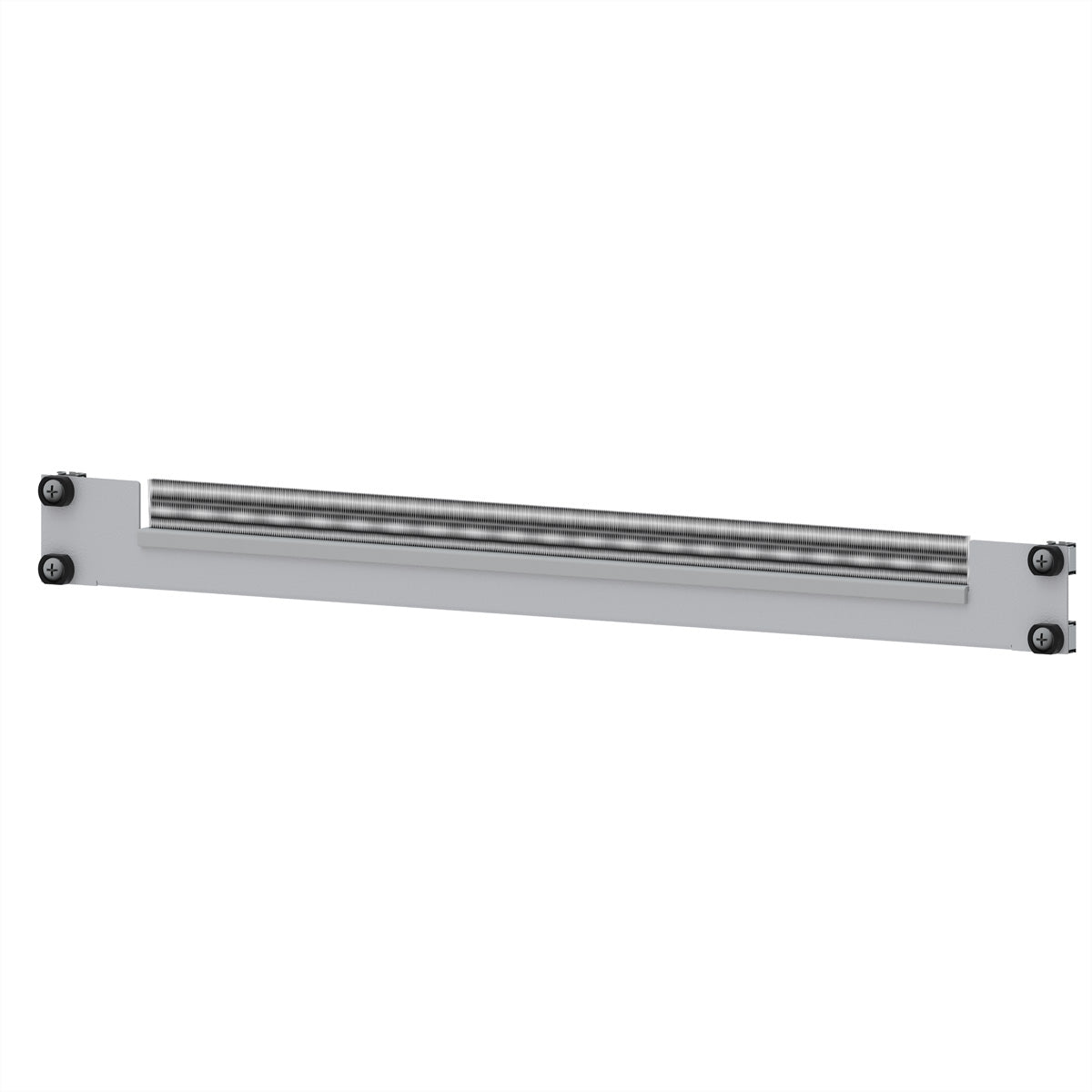 apraNET – 19"-Kabeldurchführung, 1 HE, Bürstendichtung, inkl. Montagematerial, RAL 7035 Lichtgrau