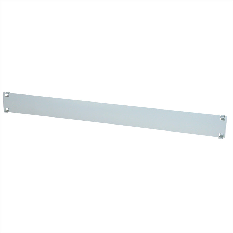 apraNET – 19" Blindplatte, 2 HE, Stahlblech, RAL 7035
