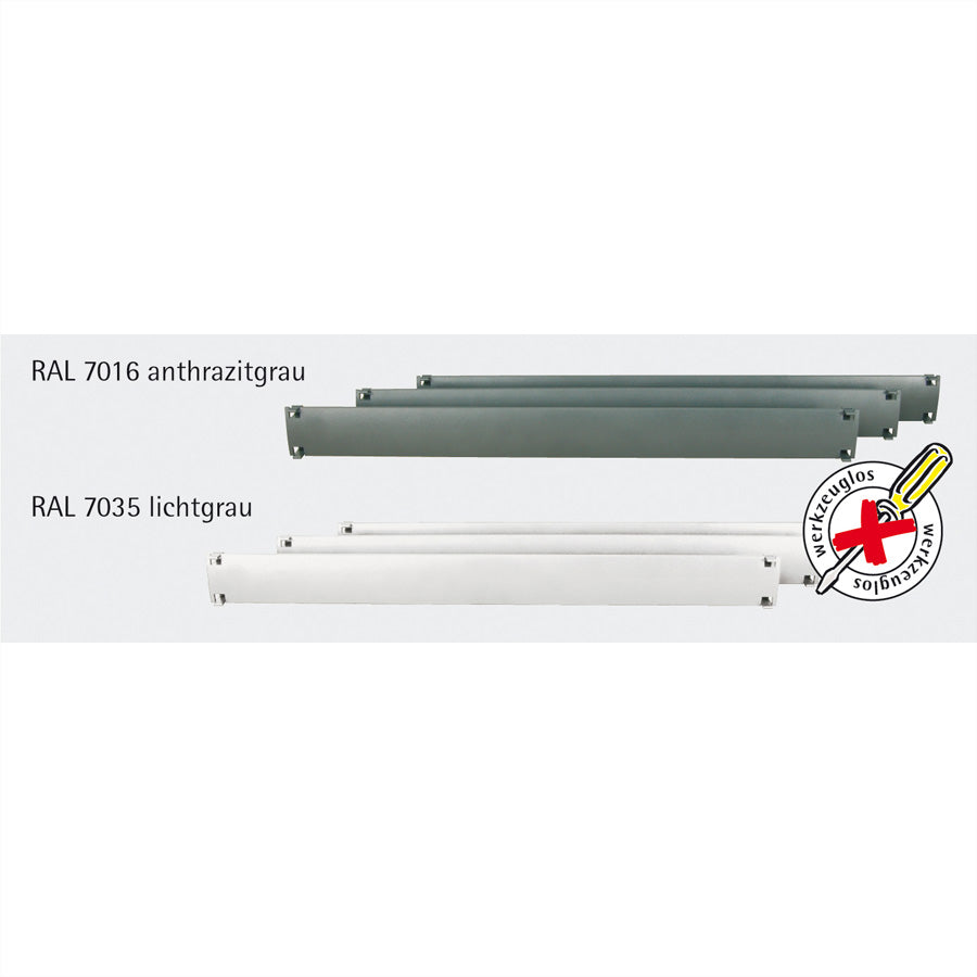 Apranet Blindblende – 19" Rack, 1U, Kunststoff, 10×, Anthrazit