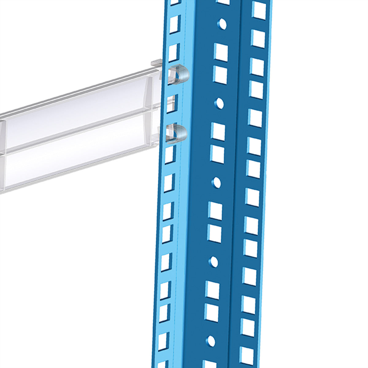 Apranet Blindblende – 19" Rack, 1U, 10×Blindplatten, RAL 7035 (Lichtgrau)