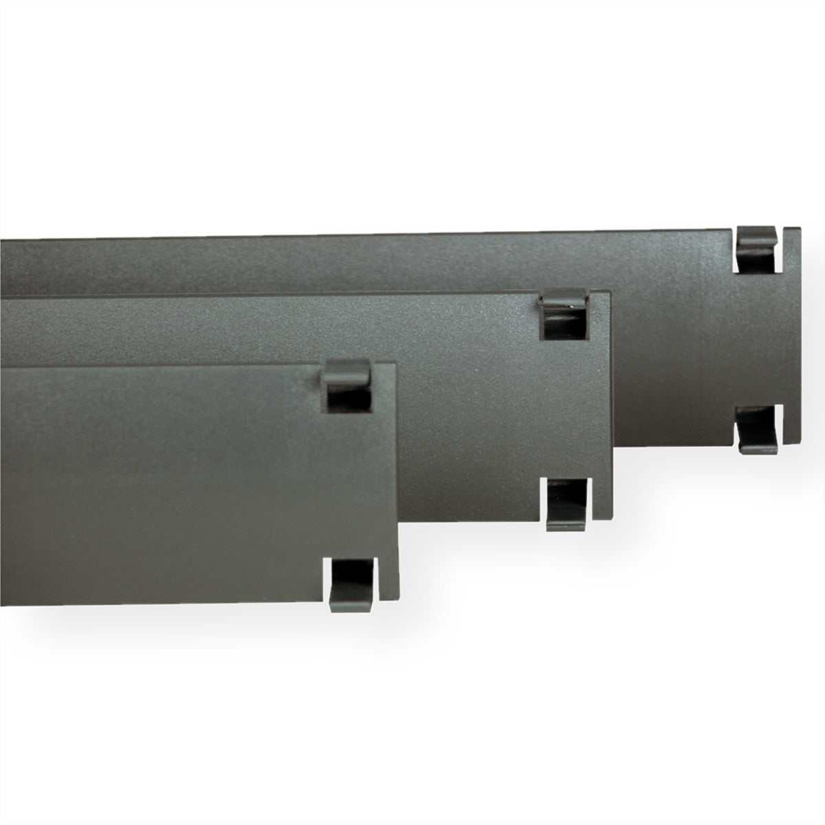 Apranet Blindblende – 19" Rack, 1U, Kunststoff, 10×, Anthrazit