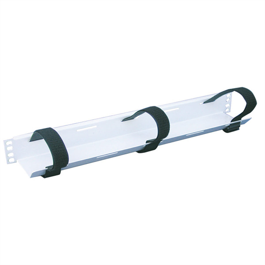 apraNET – 19" Kabelführung – 1U, 3 Klettbänder, Schwarz