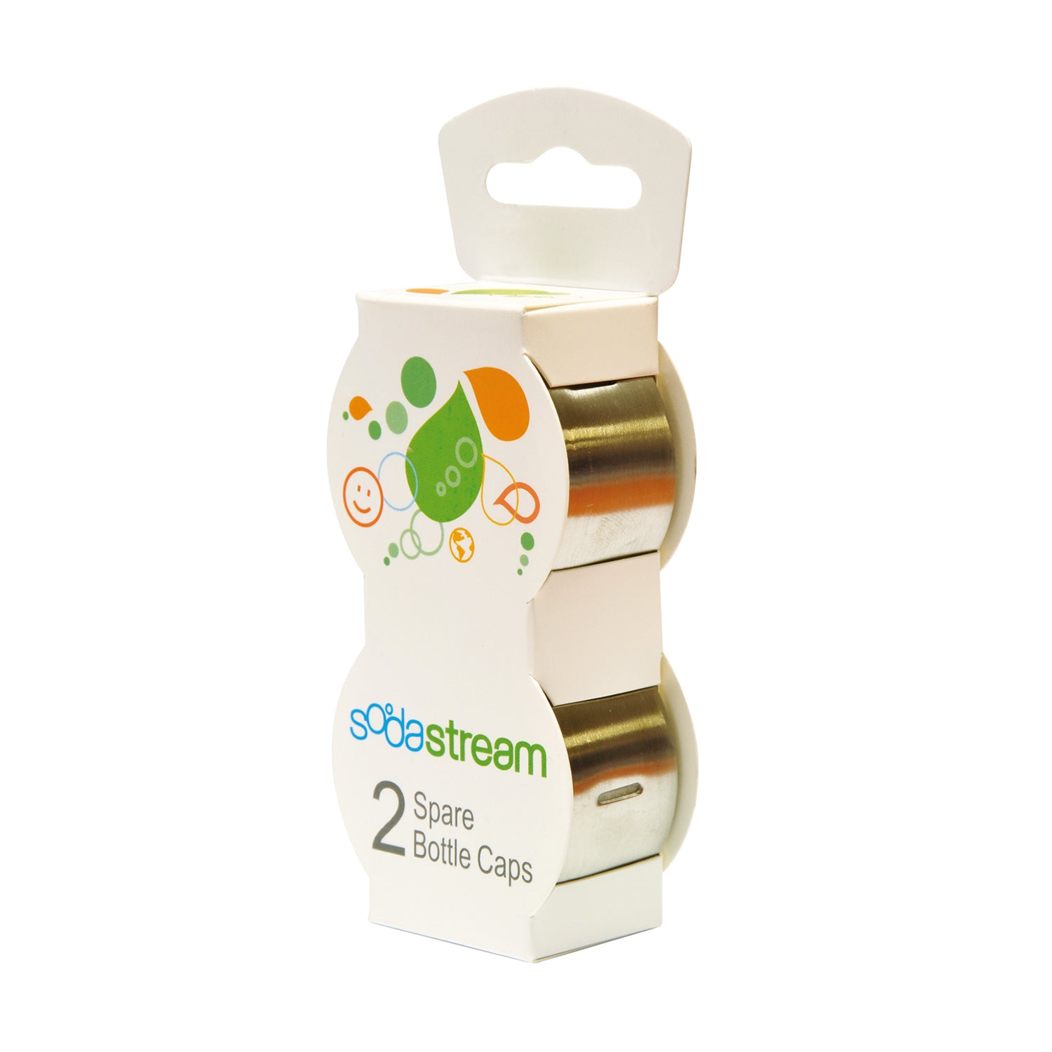 SodaStream Ersatzdeckel – für PET- und PEN-Flaschen, 2 Stk., Edelstahl