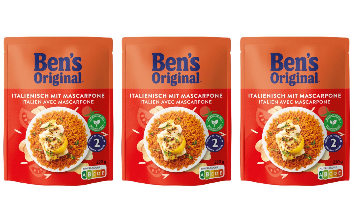 Ben's Original Express Reis Tomate & Mascarpone, vegetarisch – 3×220 g