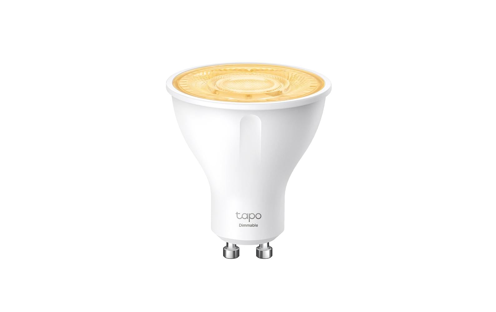 TP-Link LED-Leuchtmittel Tapo L610 4er-Set – WLAN, Amazon Alexa, dimmbar – 2700 K – 350 lm 2,9 W GU10 – Weiss