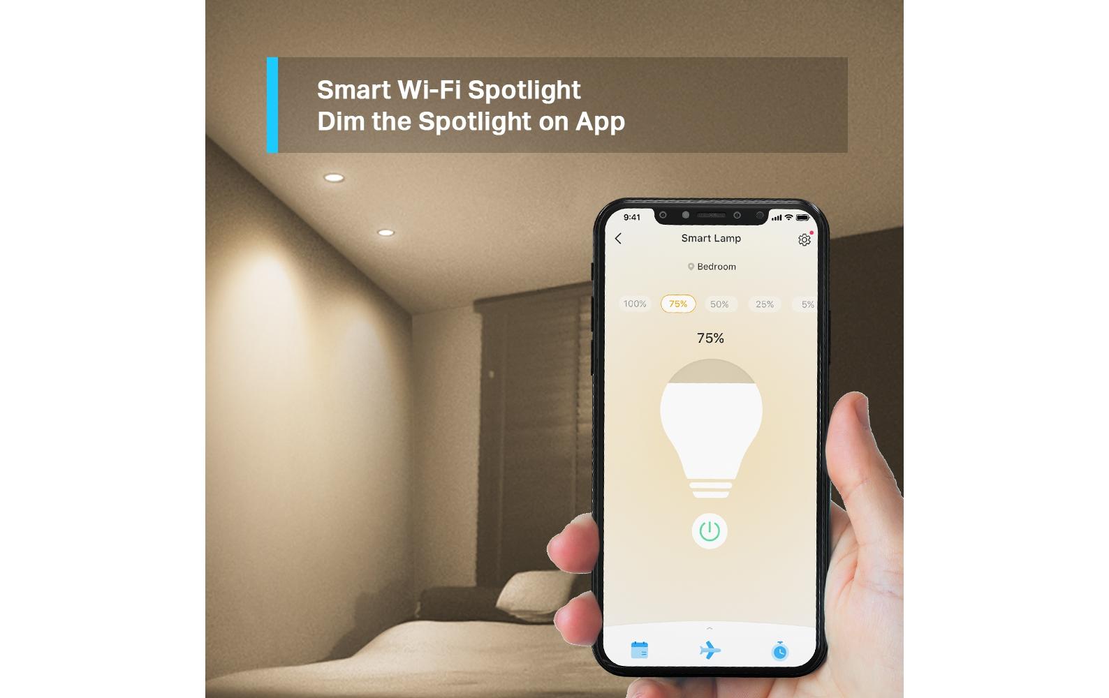 TP-Link LED-Leuchtmittel Tapo L610 4er-Set – WLAN, Amazon Alexa, dimmbar – 2700 K – 350 lm 2,9 W GU10 – Weiss