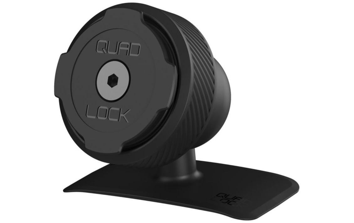 Quad Lock Auto-Halterung Klebe-Dashboard/Konsole – Auto-Halterung – Armaturenbrett, Klebend, Drehbar – Schwarz
