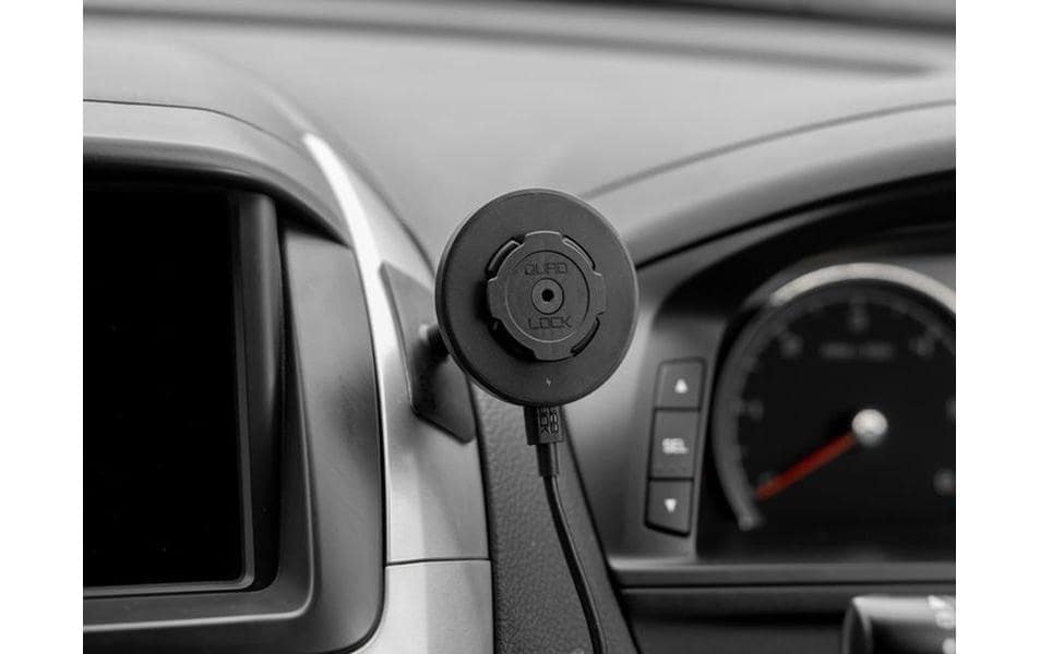 Quad Lock Auto-Halterung Klebe-Dashboard/Konsole – Auto-Halterung – Armaturenbrett, Klebend, Drehbar – Schwarz