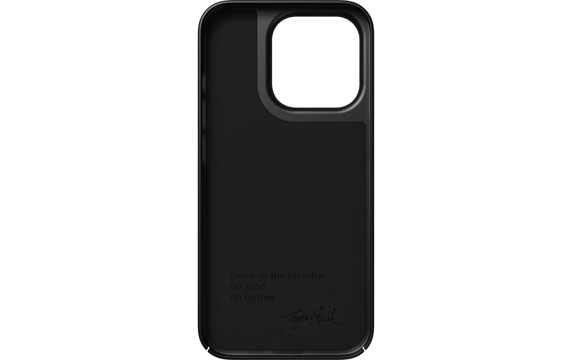 Nudient – Backcover – für Apple iPhone 14 Pro – schwarz – recycelter Kunststoff – MagSafe-kompatibel