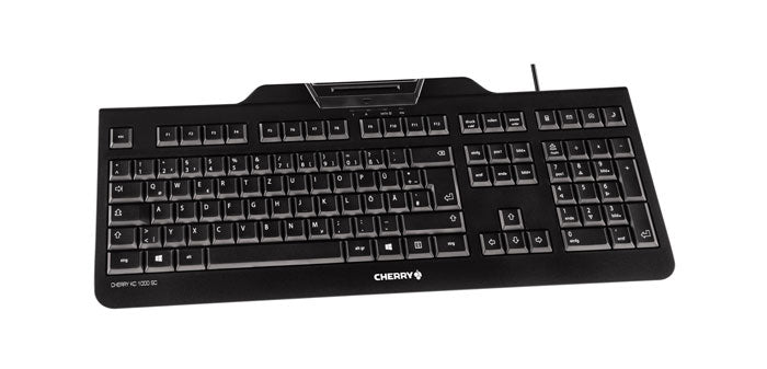 CHERRY KC 1000 SC – Tastatur, kabelgebunden (USB), Nordisch, Fullsize (mit Ziffernblock) – für Windows