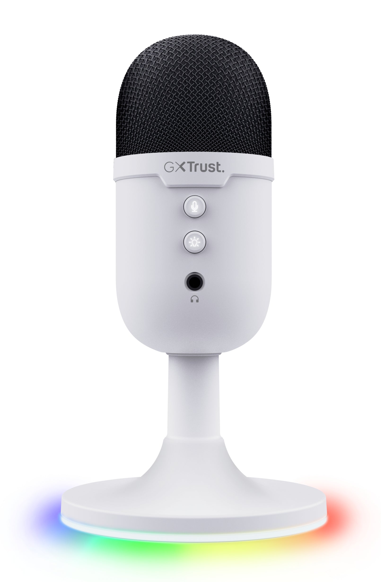 Trust GXT 234W Yunix Tischmikrofon – USB-A/3,5 mm Klinke, Niere, 16 Bit/48 kHz, für Windows/Mac