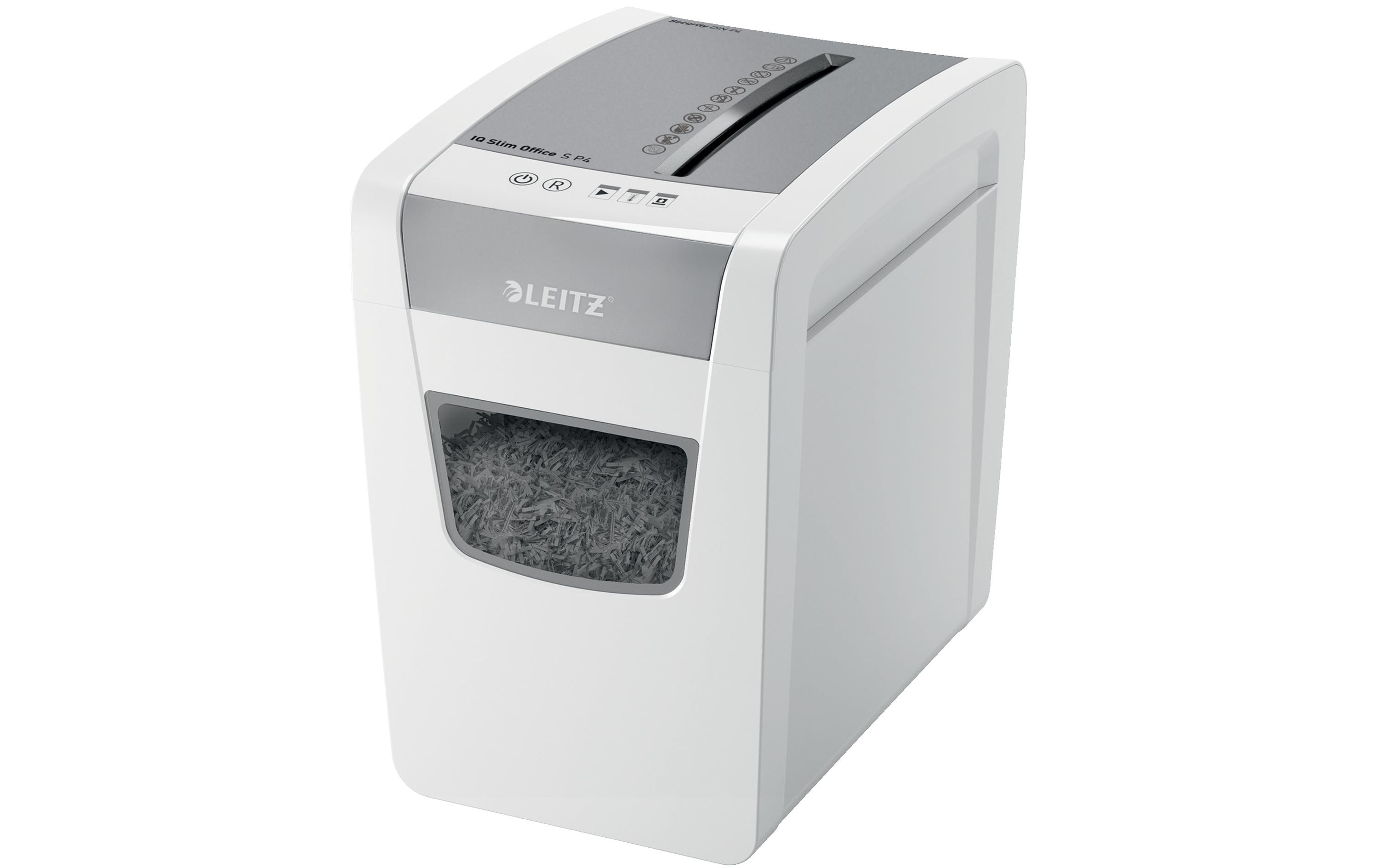 Leitz bürogeräte Leitz – Aktenvernichter, DIN P-4, Partikelschnitt 4 × 28 mm, 12 Blatt, 23 l