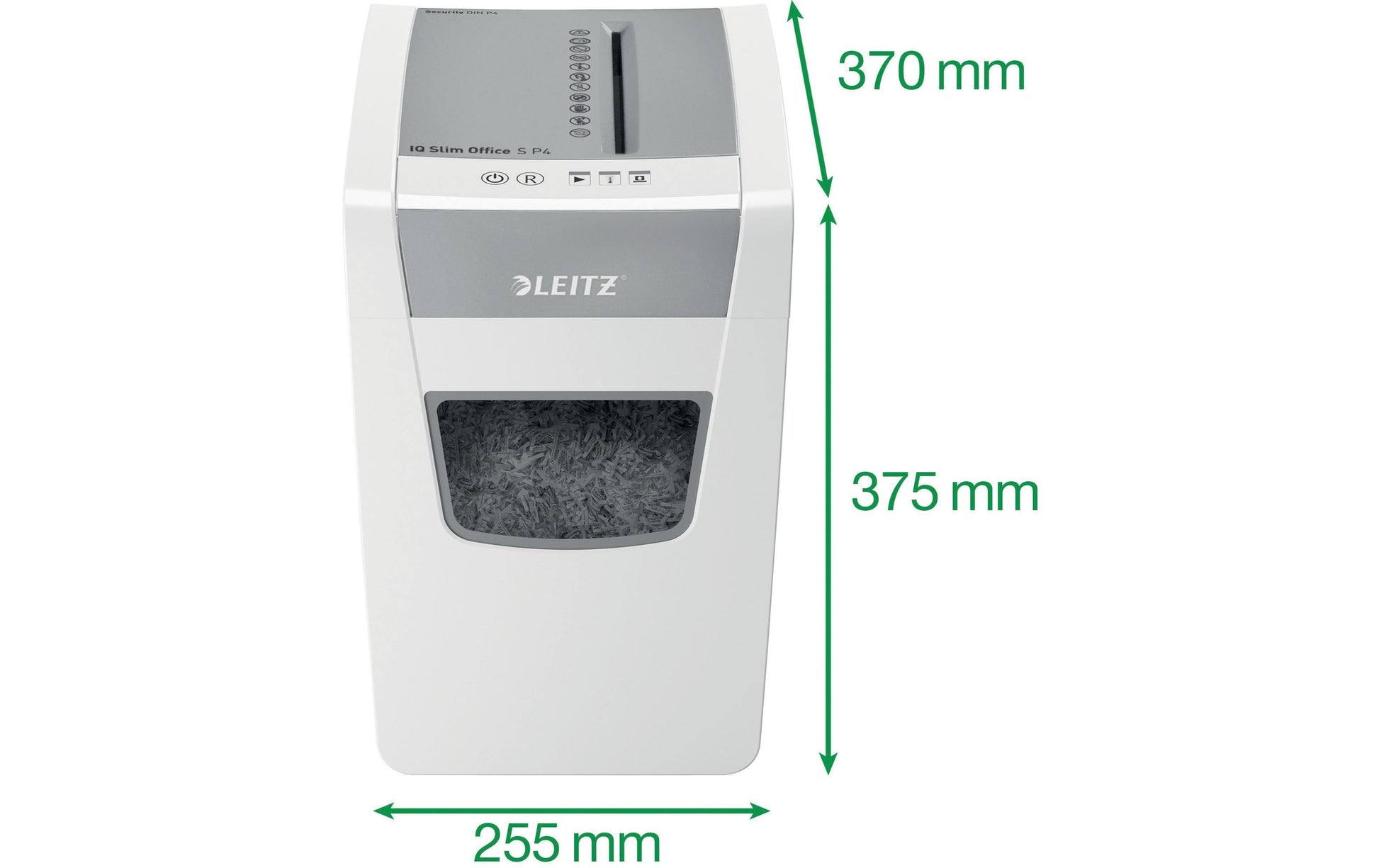 Leitz bürogeräte Leitz – Aktenvernichter, DIN P-4, Partikelschnitt 4 × 28 mm, 12 Blatt, 23 l