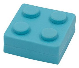 Wedo Radierer Bausteine Bricky – für Bleistifte – 25 × 13 × 25 mm – Kunststoff – sortiert – 4er-Pack