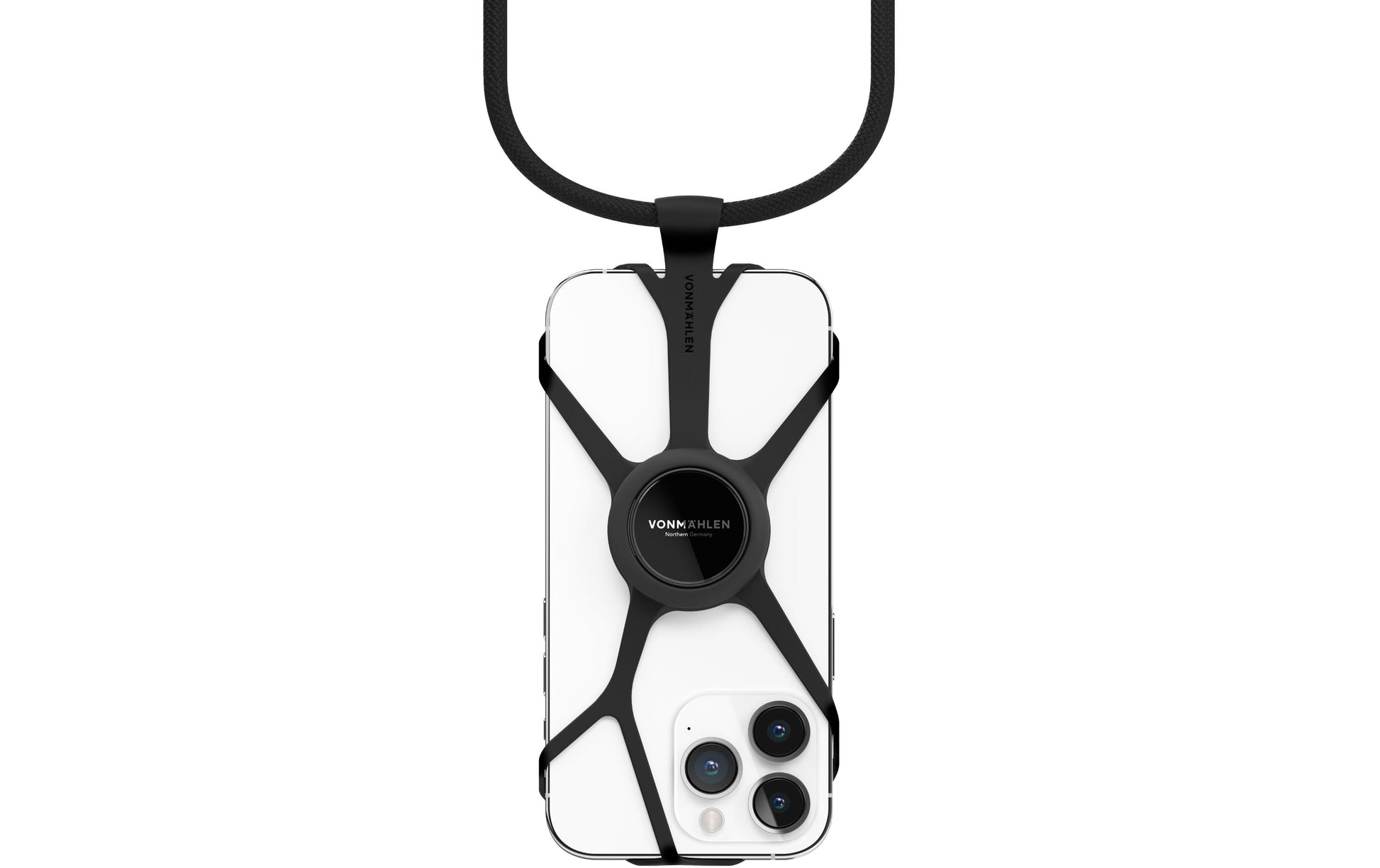 Vonmählen Infinity Plus – Trageband/Schlaufe – verstellbar, 150 cm – Handyhülle – Schwarz