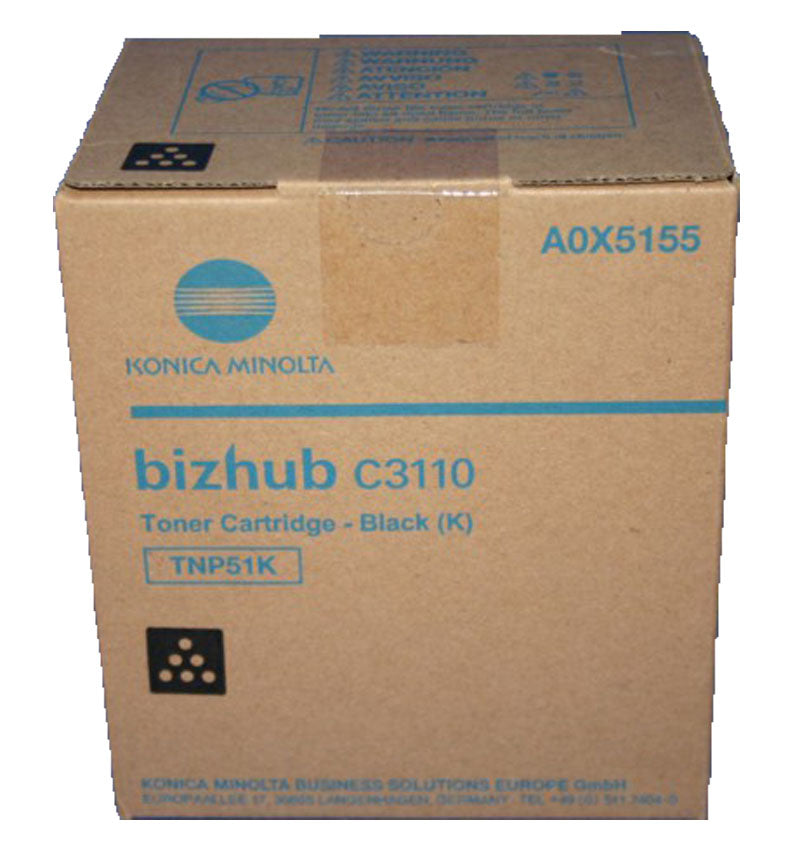 Konica Minolta TNP-51K Schwarz Toner – Original – 5'000 Seiten – für Konica Minolta Bizhub C3110