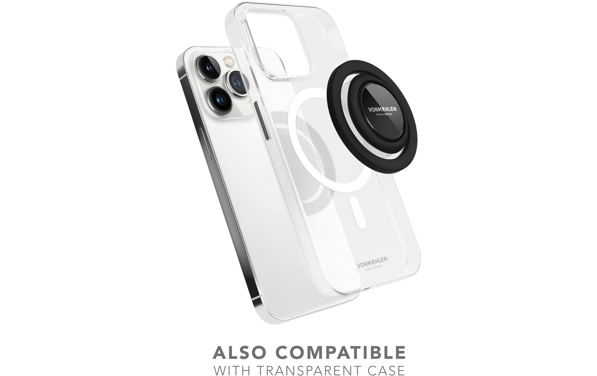 Vonmählen Backflip Mag – Smartphone-Griff – magnetisch (MagSafe) – für MagSafe-kompatible Smartphones – Schwarz